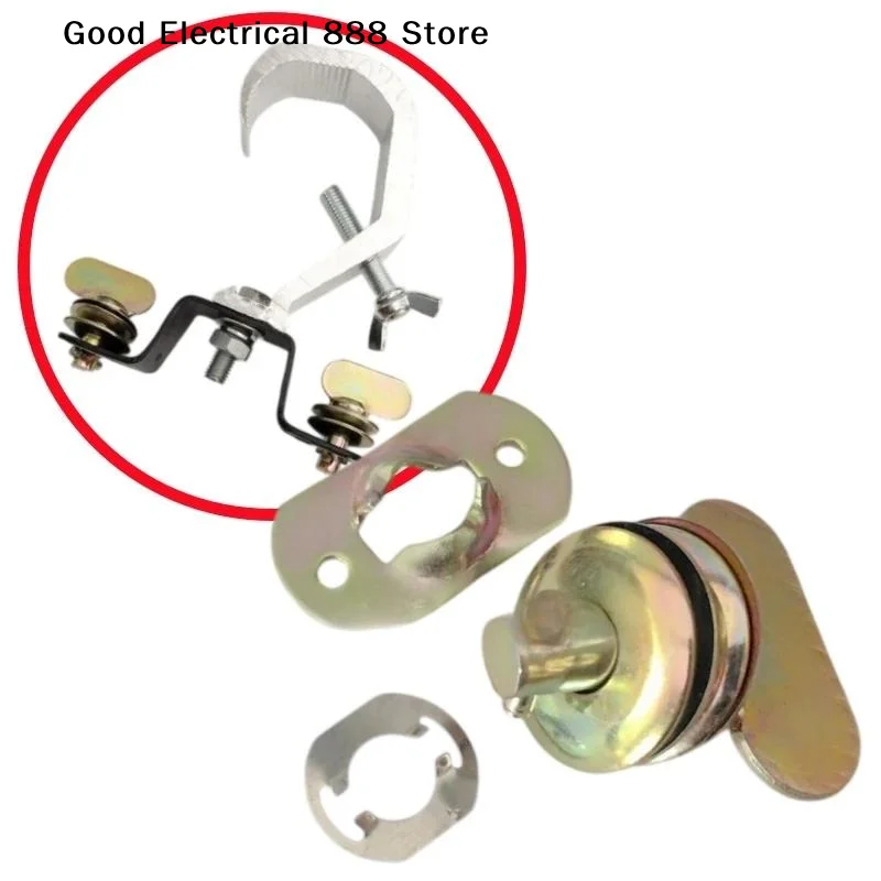 【G】1 Set Quick Stage Light Hook Connector Moving Head Lighting Fast Lock Hang Clamp Bracket Beam Sharpy Clip For LED Par Party