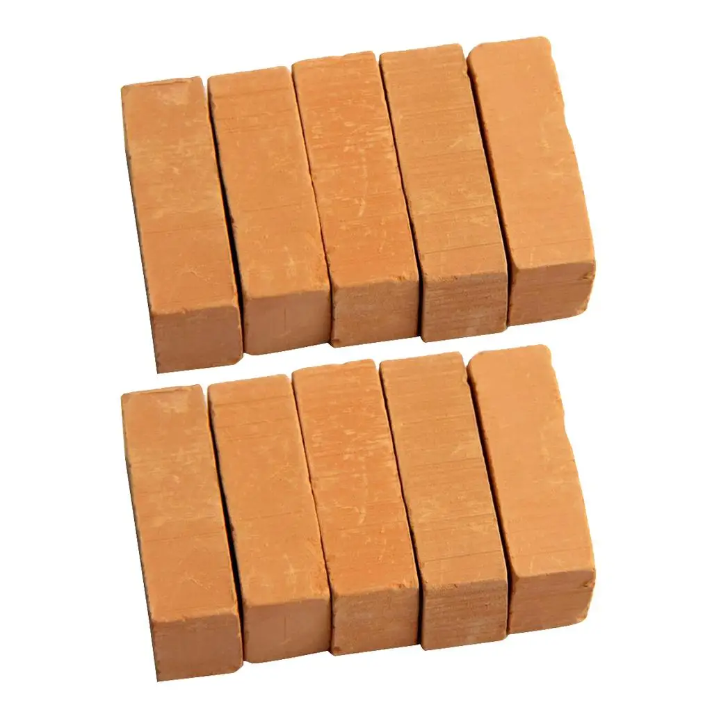 Simulação Porcelain Brick Model, Vermelho, Architecture Building Decors, 10pcs