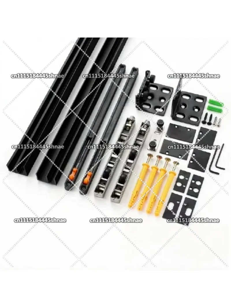 Assembly Latest Hardware Hidden Inner Door Soft Close Flush Sliding Door Roller System Door Parts