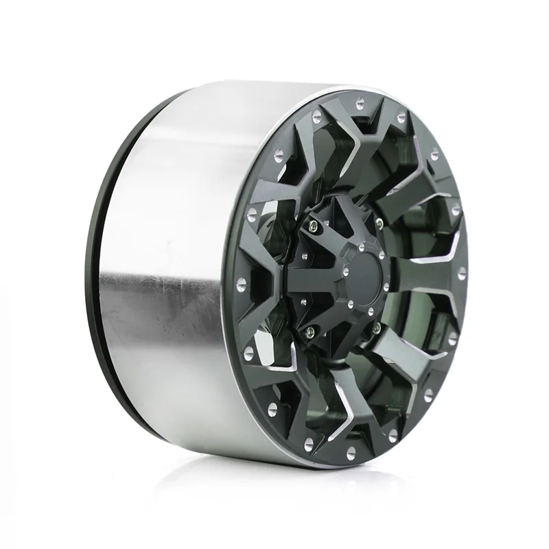 A71Z 4 Pcs RC Car Beadlock Wheel Rim 2.6 Inch For 1/8 1/10 RC Crawler Car Axial SCX10 Wraith RR10 Capra TRAXXAS TRX4