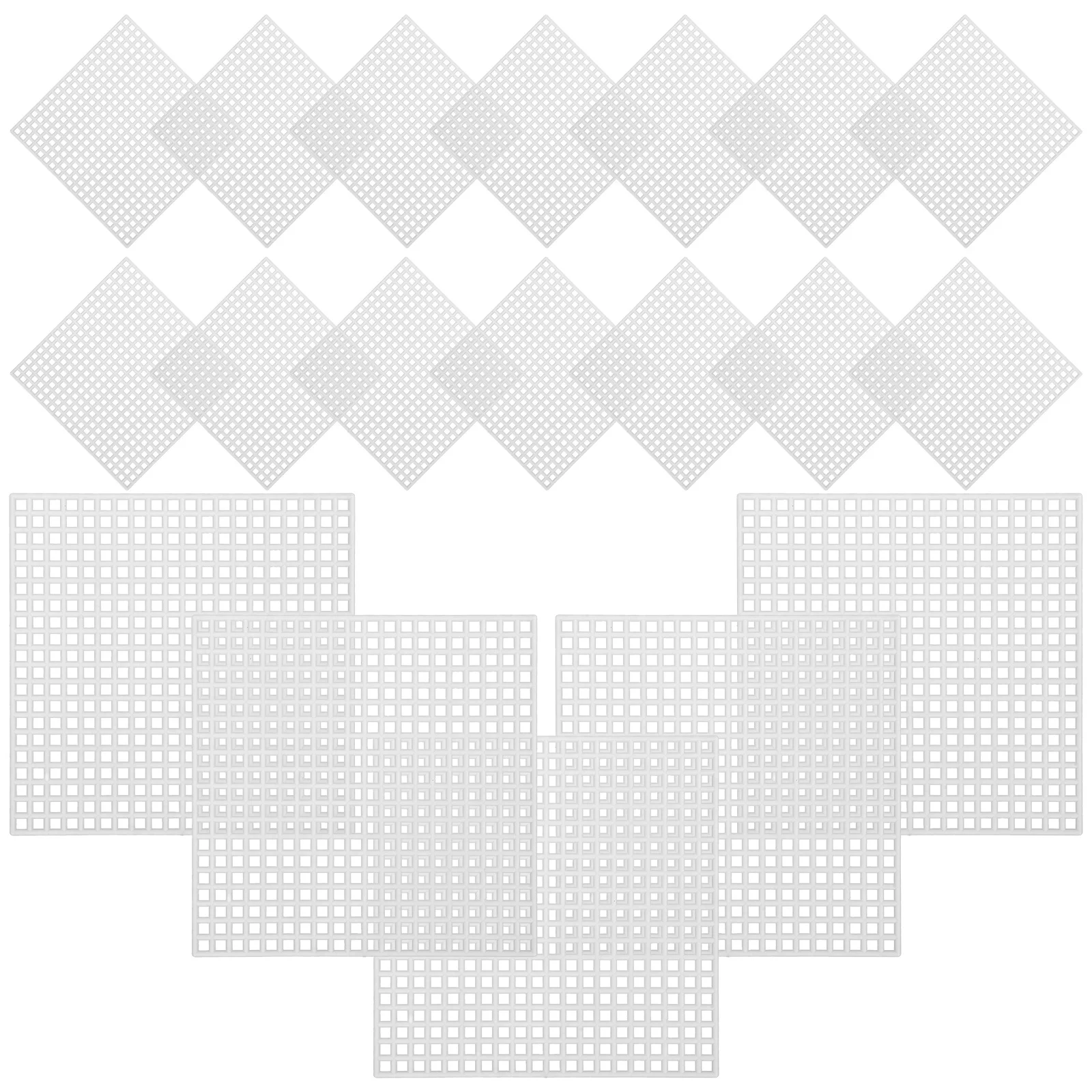 40 قطعة أوراق شبكة بلاستيكية 8X8 سنتيمتر 6 عدد شبكة مربعة للتطريز Crafts بها بنفسك الحرف التطريز عبر غرزة حقيبة صنع قماش الفن