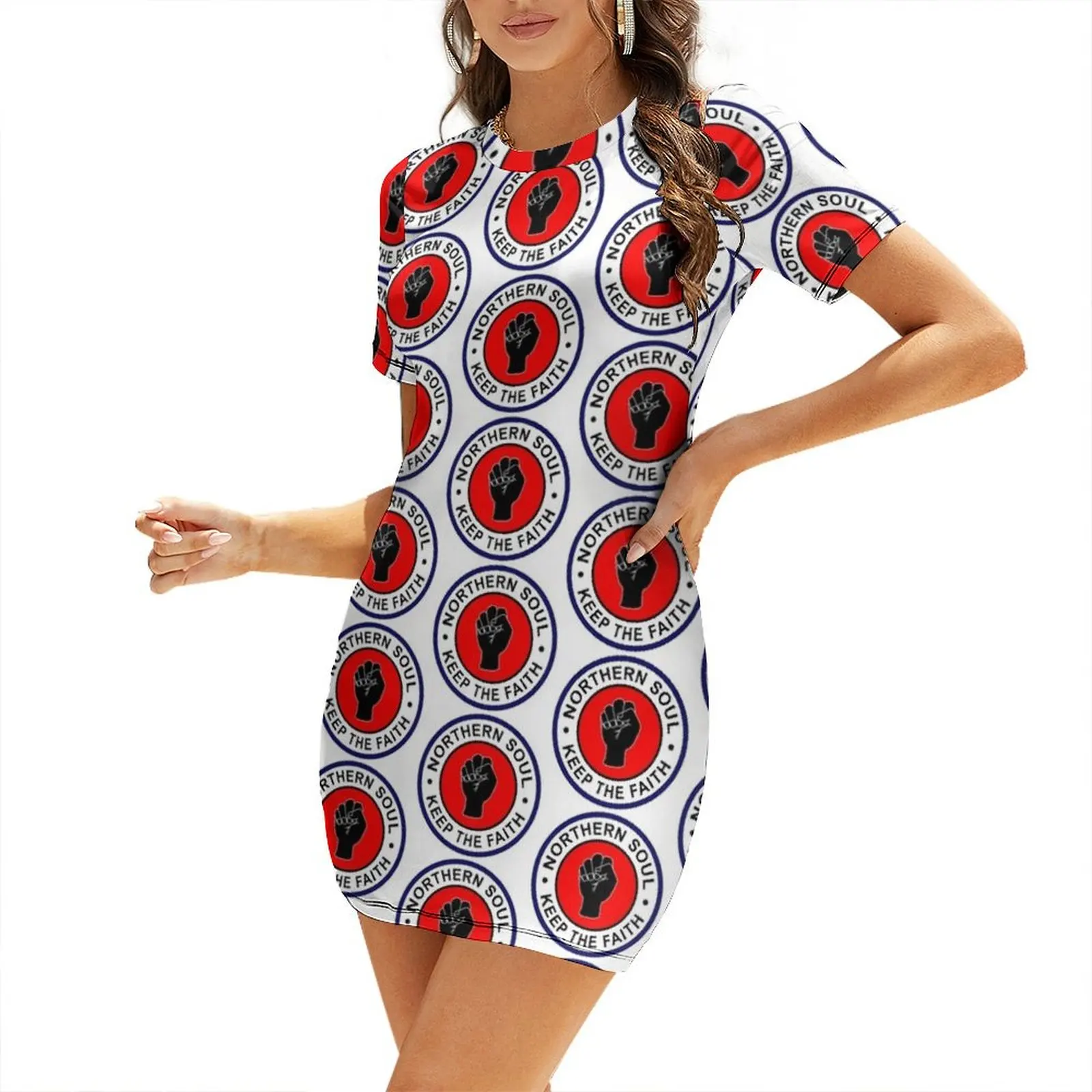 

Northern Soul Short-Sleeved Dress dress for women 2025 Long veiled dresses long dress women summer