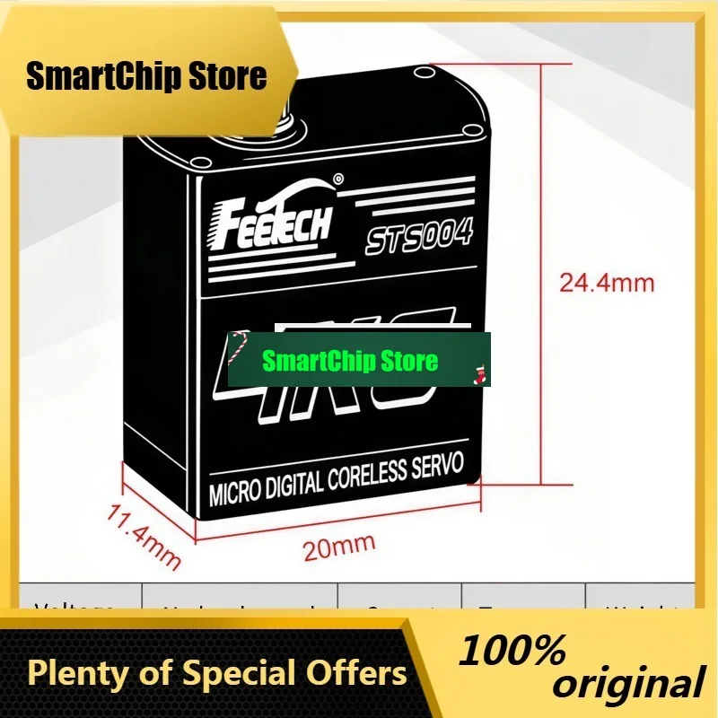 SmCp4.5KG 20*11.4*24.4mm High Precision 360 Degree AI Embodied Intelligent Smallest Dexterous Hand Serial Bus Servo Feetech HLS3