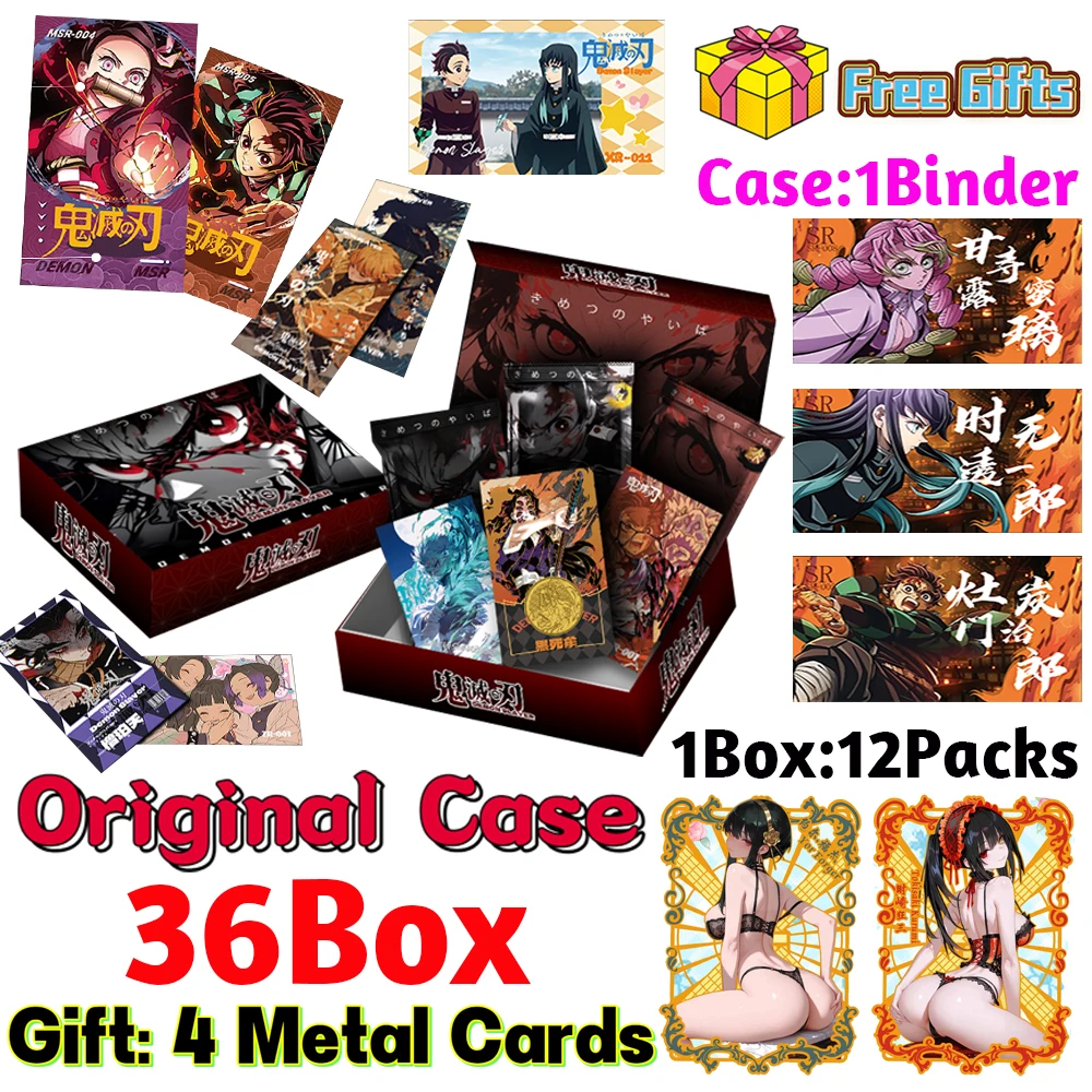 Le più nuove carte da collezione Demon Slayer Anime Kimetsu Yaiba Tanjirou Kamado Nezuko Card Regalo per bambini Carte Demon Slayer