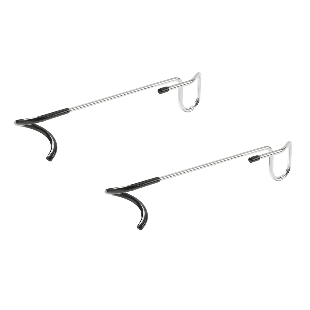 

2pcs AntiSkidHooks MultifunctionalHangers PortableLanternHooks CampingAccessories SteelRubber NonSlipDesign OutdoorFurniture