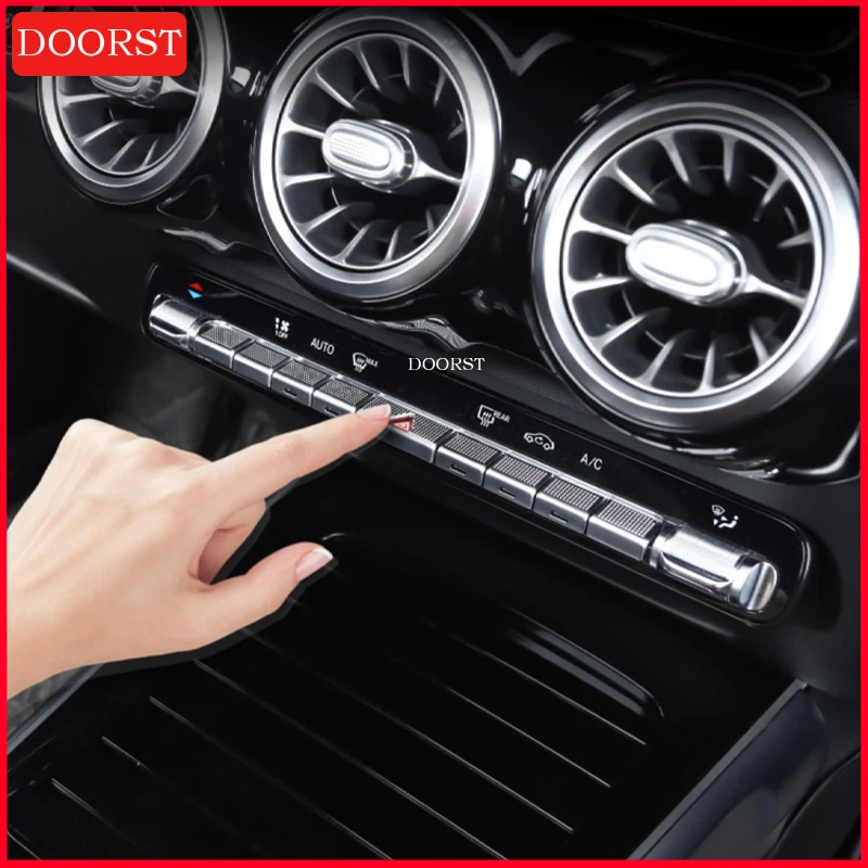 

For Mercedes Benz A B CLA GLB GLA EQA EQB Class W177 C118 W247 X247 H247 Car Central Control Air Conditioning Button Trim Cover