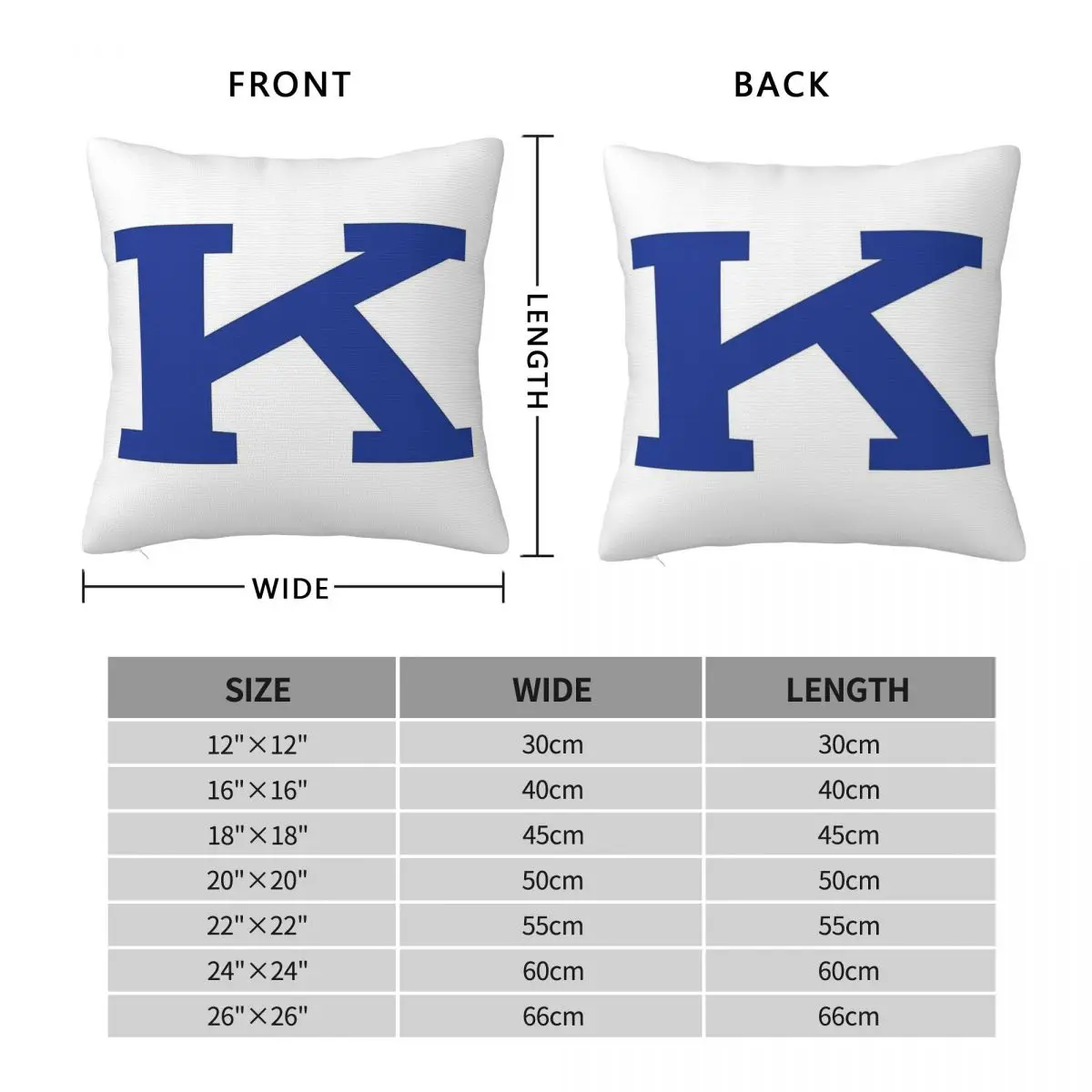 University Of Kentucky Power K Pillowcase Polyester Linen Velvet Creative Zip Decorative Home Cushion Case 45x45