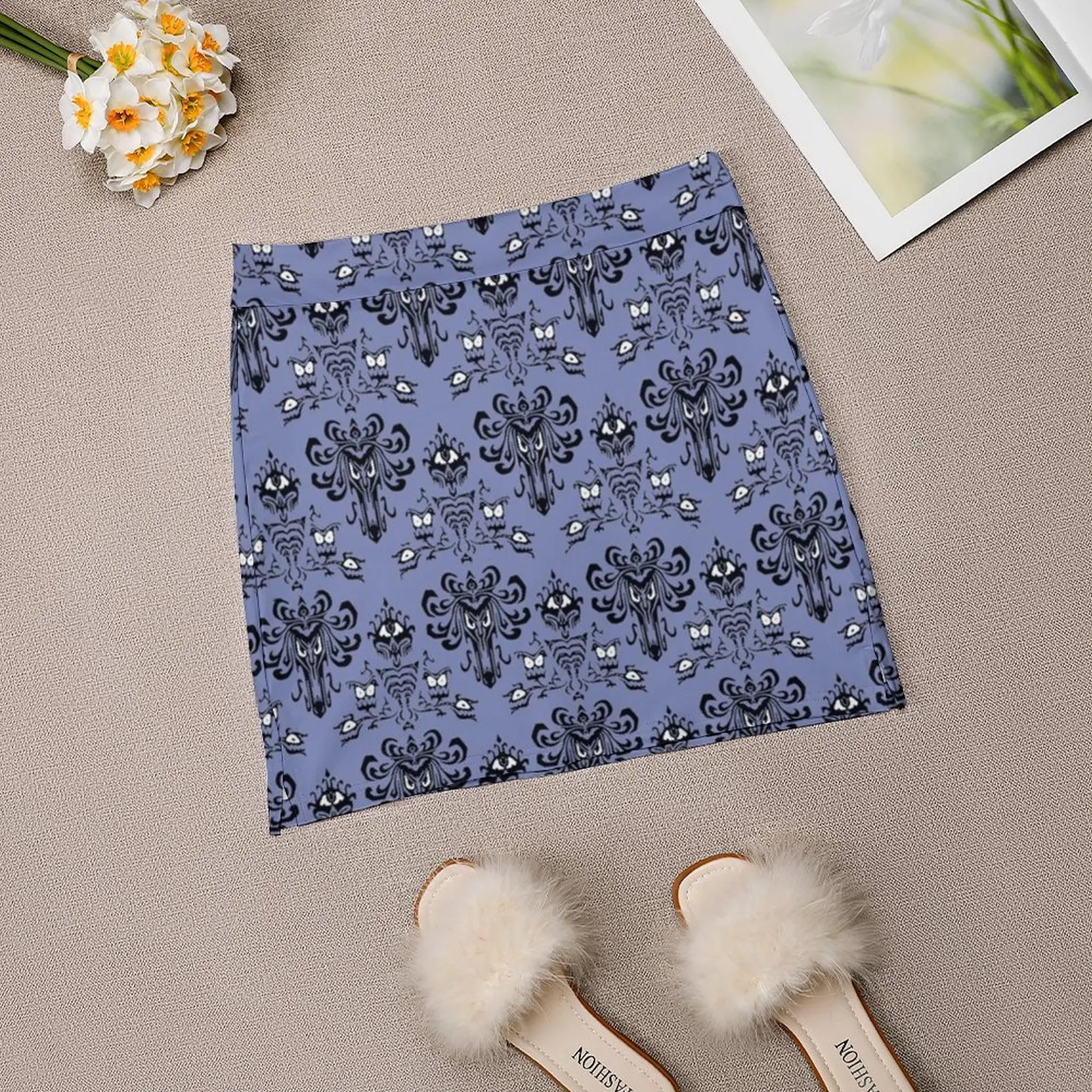 Haunted Mansion Behang Print Vrouwen Rok Met Verbergen Pocket Tennis Rok Golf Rokken Badminton Rokken Running Rokken Haunted