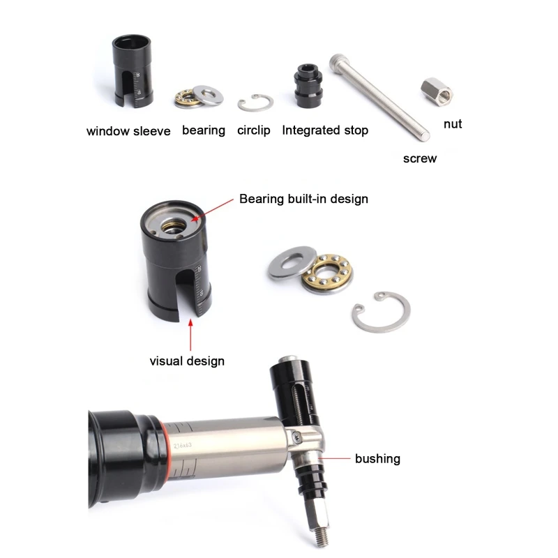 MTB Bike Rear Shocks Repair Tools Mountain Rear Shock Eyelet Bushing Removal Install Tool for Bike Maintenance