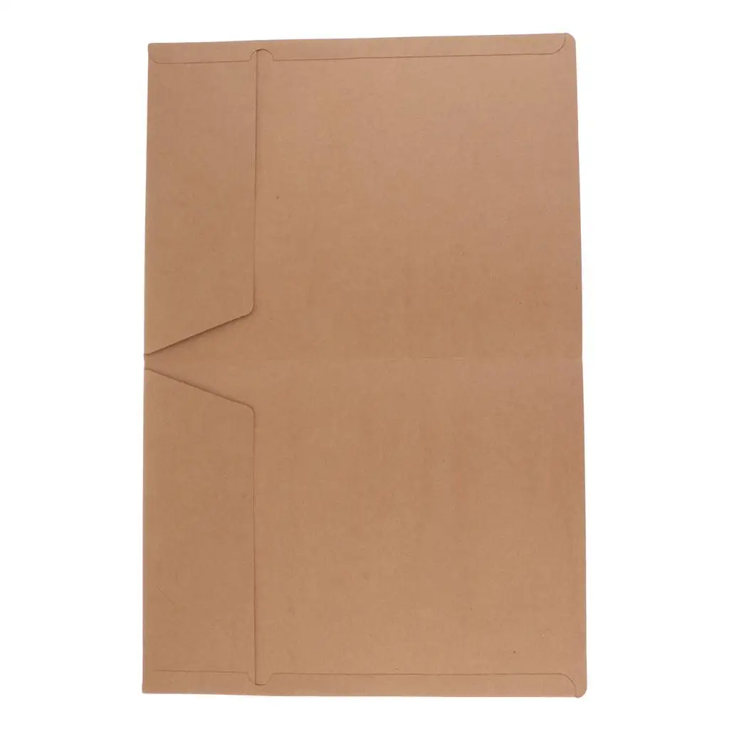 2-4pack Kraft Paper File Pocket Folders Holders A4 Documents Organizers Office