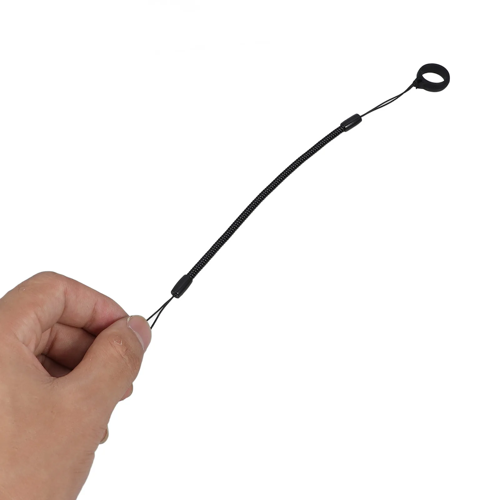 6 個の紛失防止ペンストラップ格納式クリップブラックシリコンペンホルダーネックレス看護師教師建設作業員医師用