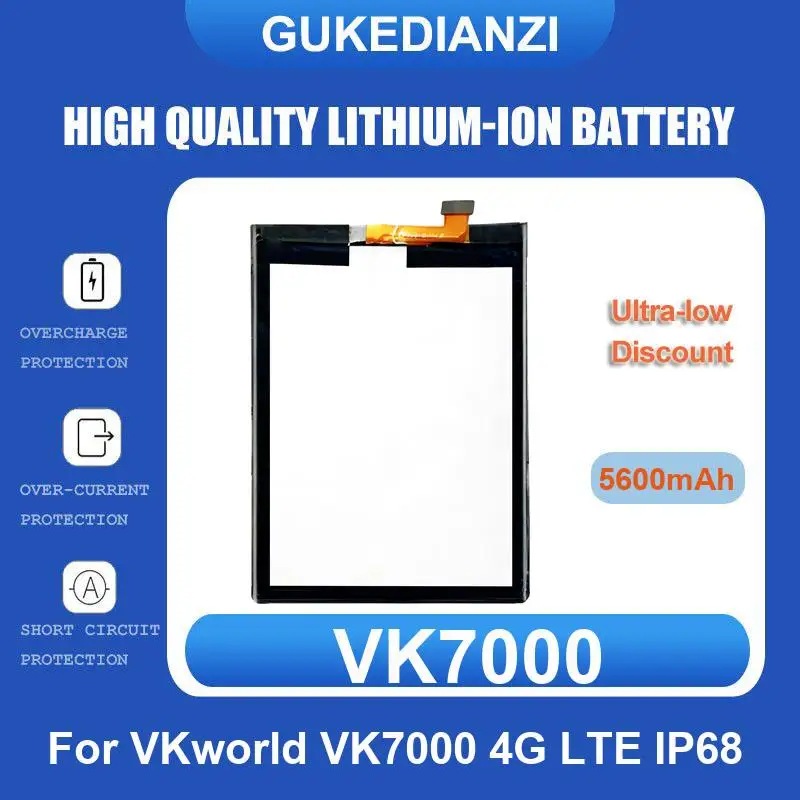 

Battery For VKworld VK7000 4G LTE IP68 S8 MTK6750T