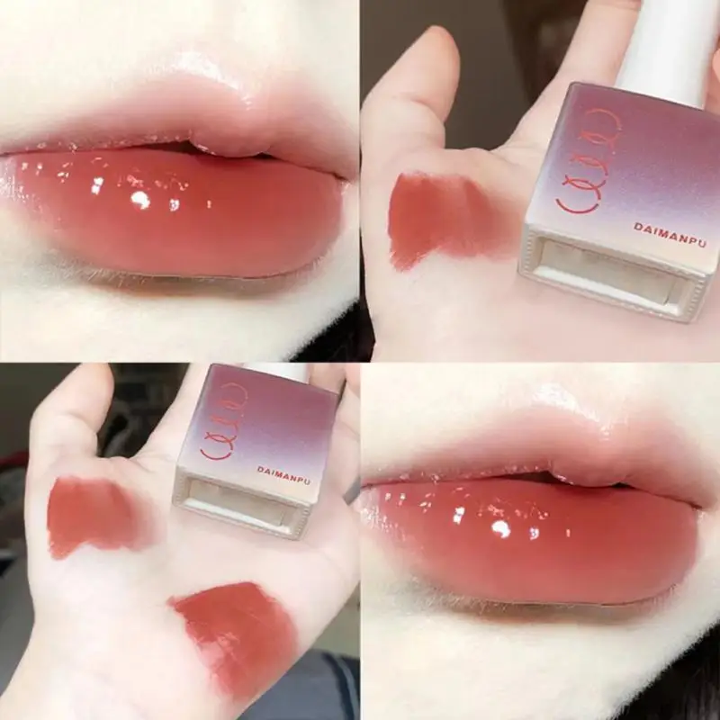 Liquid Lipstick Lips Makeup 5 Colors Moisturizing Lip Glaze Cosmetics Lip Gloss Waterproof Lip Tint Mud Jelly Lipgloss