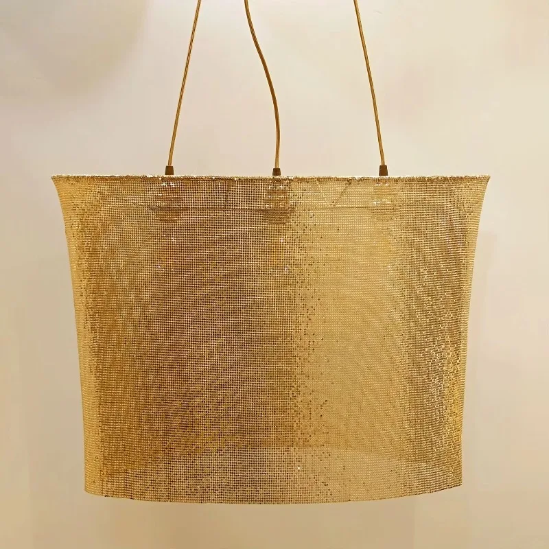 

Style, handmade lampshade, aluminum chandelier.