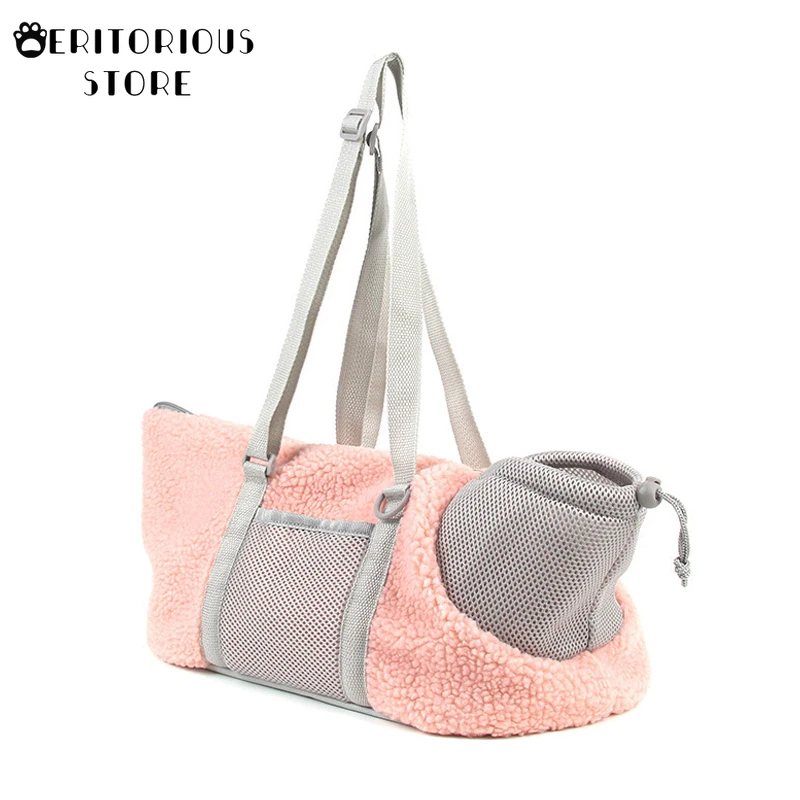 

Pet Dog Cat Carriers Supplies Single Shoulder Bags for Small Dogs Mesh Breathable Pet Travel Handbag Puppy Kitten Bags