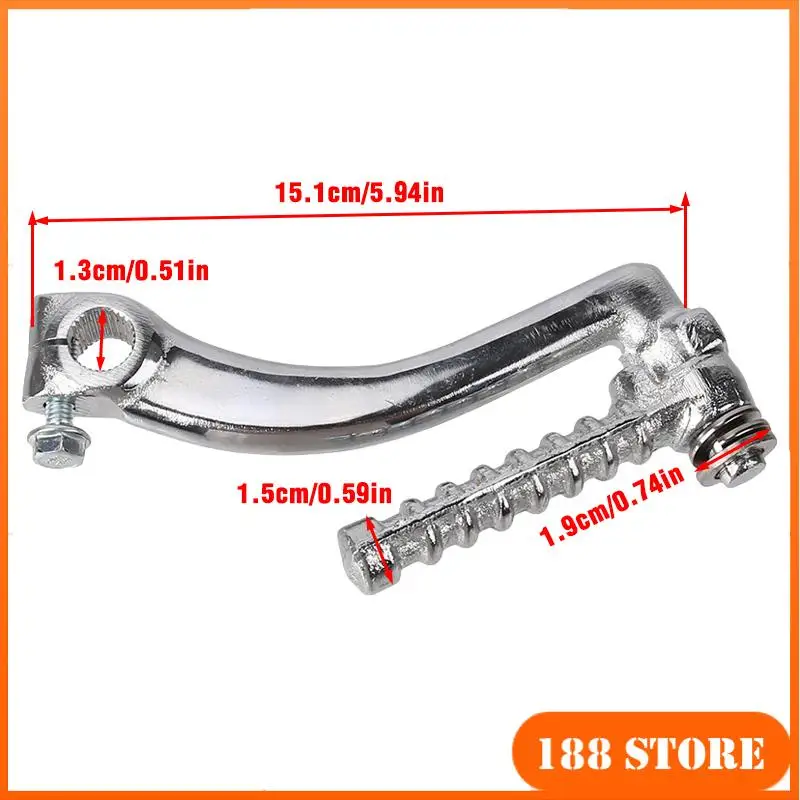 Detachable GY6 150-200cc ignition starter lever, motorcycle non embroidered steel foot starter lever, modified gear shift lever - view 3