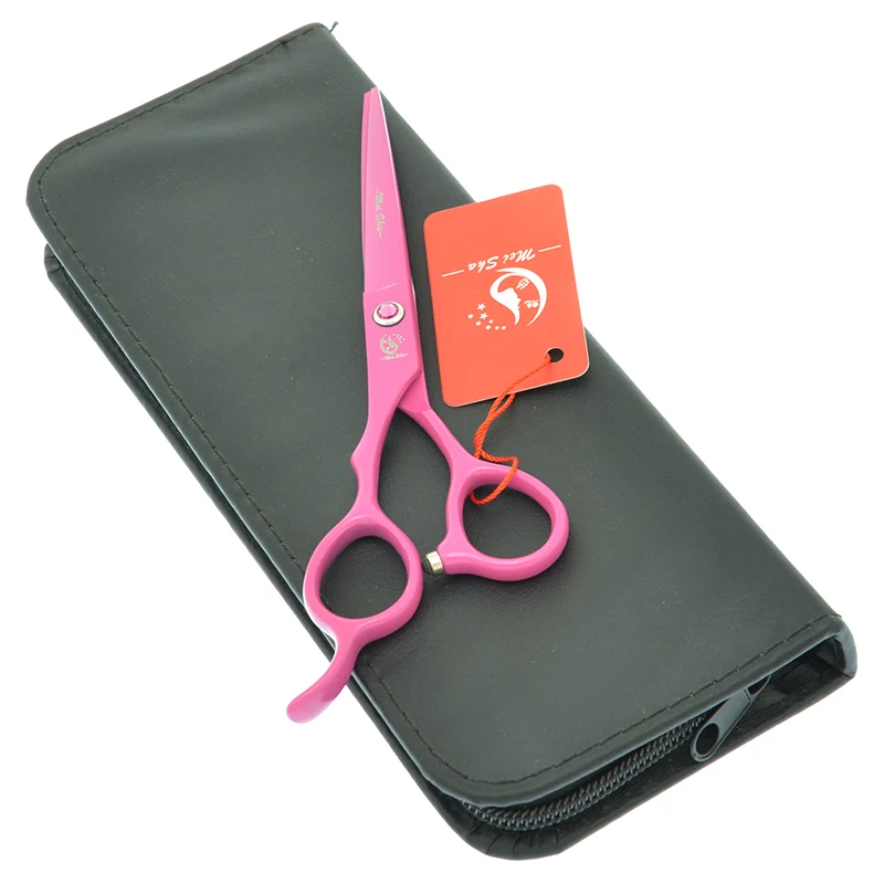 Meisha 5.5/6 inch Left Hand Hair Scissors Barber Shears Japanese Steel Hairdressing Cutting Thinning Scissors with Bag A0048A