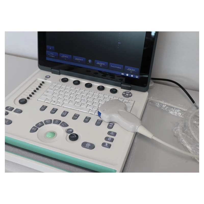 SY-A032-2 Black and white portable Ultrasound machine Laptop Ultrasound scanner convex probe linear probe