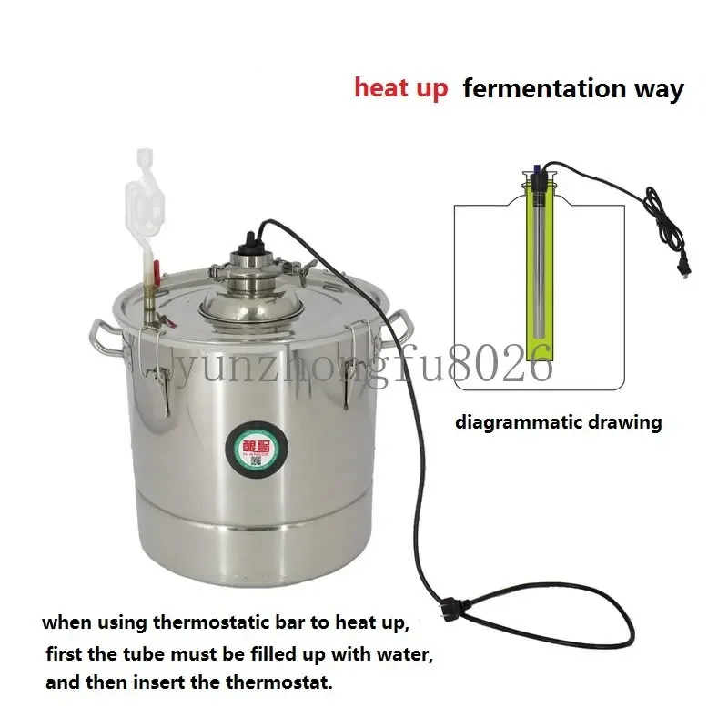 Ферментер для вина с термостатом высокого качества 20 л/30 л/50 л/70 л цилиндр ферменты из нержавеющей стали ферментирование