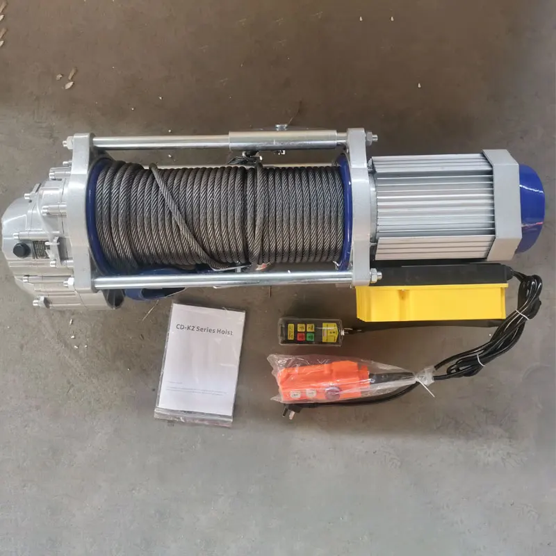 Super Quality 2500kg 220v*380v Heavy Duty Wire Rope Electric Hoist With Wireless Remote Control