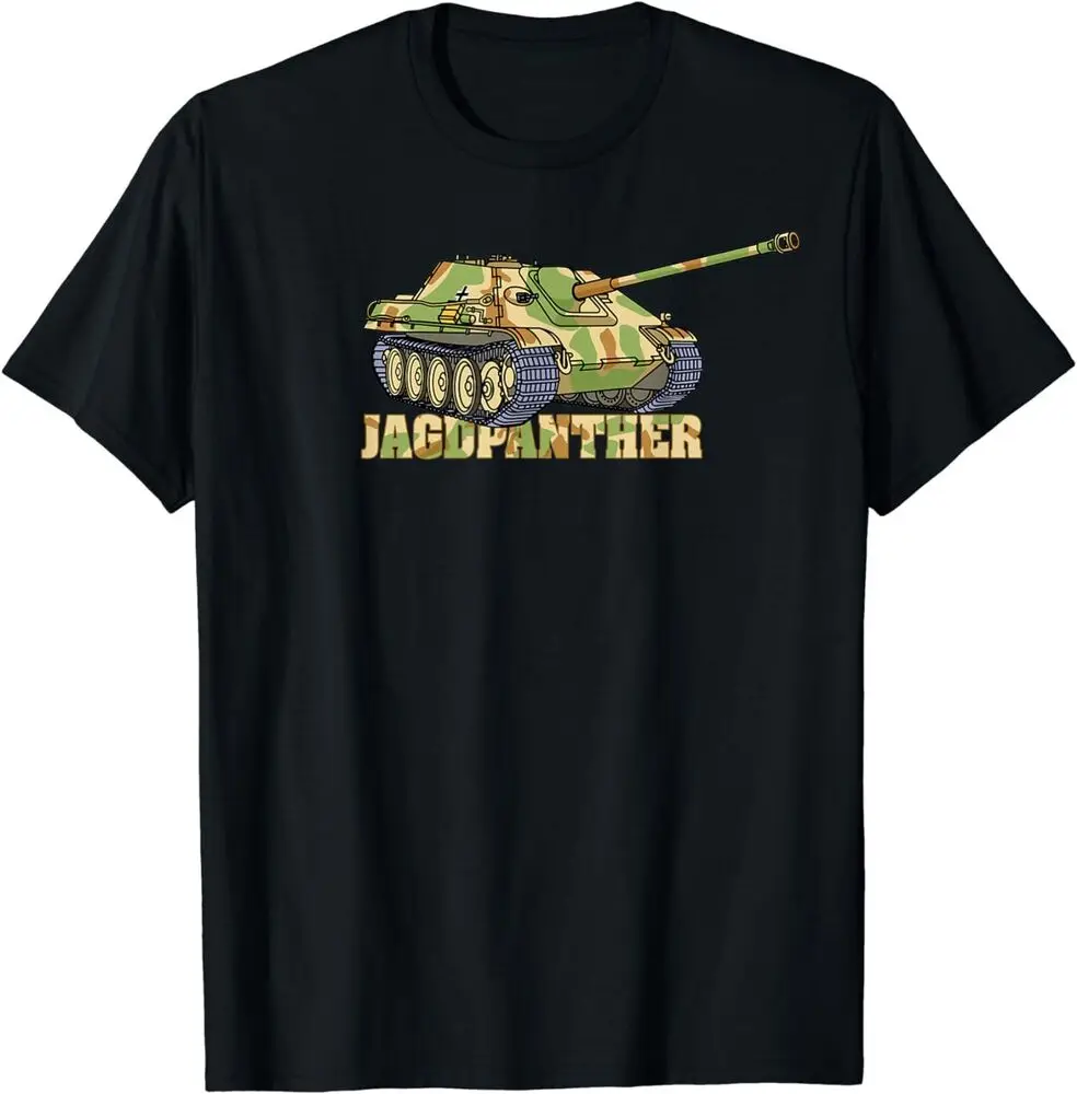 Jagdpanther WW2 German Tank Destroyer Ambush Camo T-Shirt  Cotton Luxury brand vintage oversized