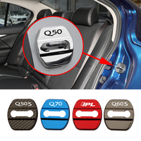 Car Door Lock Cover For Infiniti Q50 Q60 Q70 S GT 2013 2014 2015 2016 2017 2018 2019 2020 2021 2022 2023 2024 2025 Accessories