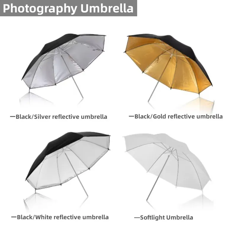 RF12-Fotografie-Regenschirm, weicher Regenschirm, 22 Zoll/33 Zoll/36 Zoll/40 Zoll/43 Zoll, weiß, durchscheinend, für Foto- und Video-Studio-Aufnahmen