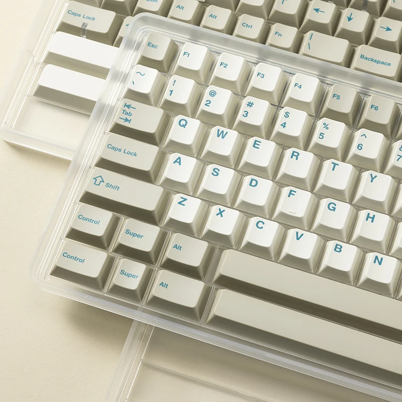 Touching sublimation keycap pbt material beige retro gray-white green original factory