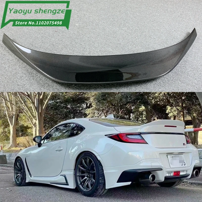 For TOYOTA ZA86 GR86 For Subaru BRZ 2022 2023 2024 Real Carbon Fiber / FRP Spoiler REAR WING TRUNK LIP SPOILERS High Quality