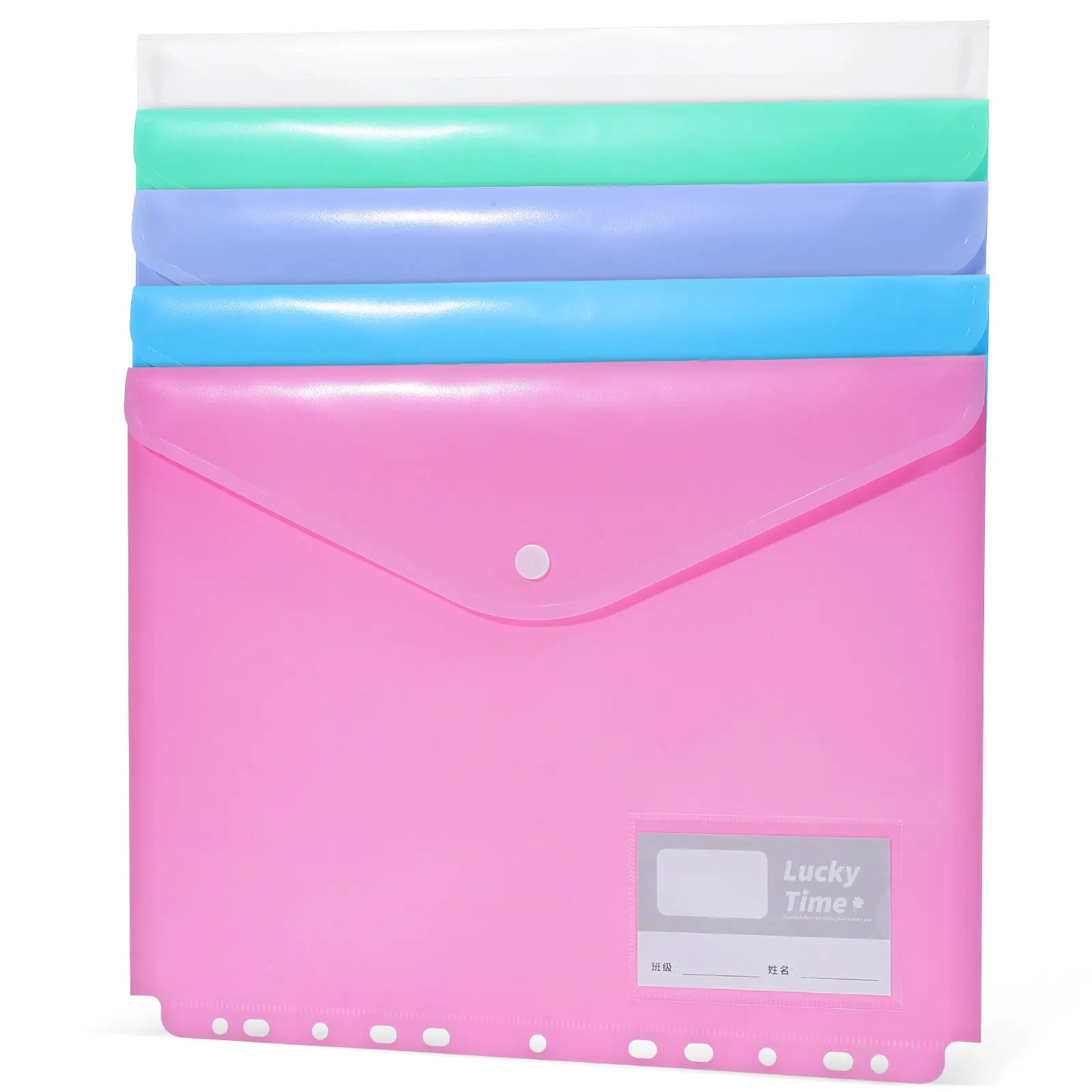 

10 пластиковых пакетов-конвертов для документов формата Letter, для организации хранения в ежедневнике