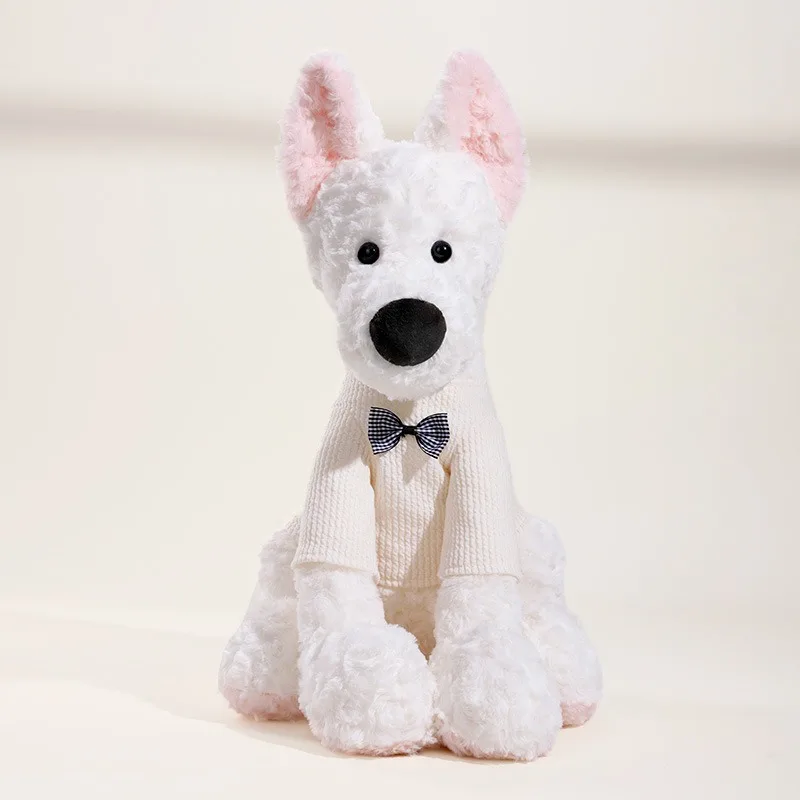 

Новая милая кукла-щенок, интернет-знаменитость, плюшевая игрушка, модная одежда, белый волосатый галстук, милая кукла-собака, подарок на день рождения, оптовая продажа