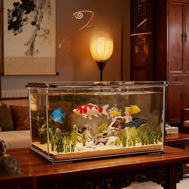 high-transparent-plastic-eco-friendly-fish-tank-rectangular-shape-for-goldfish-and-turtle-storage-home-use-anti-fall-aquarium