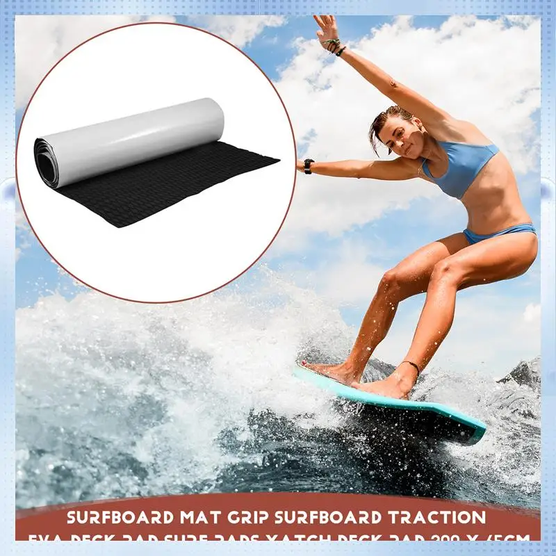 

ABMW-Surfboard Mat Grip Surfboard Traction EVA Deck Pad Surf Pads Yatch Deck Pad 2000 X 650Mm Surfing Accessoires Water Sports