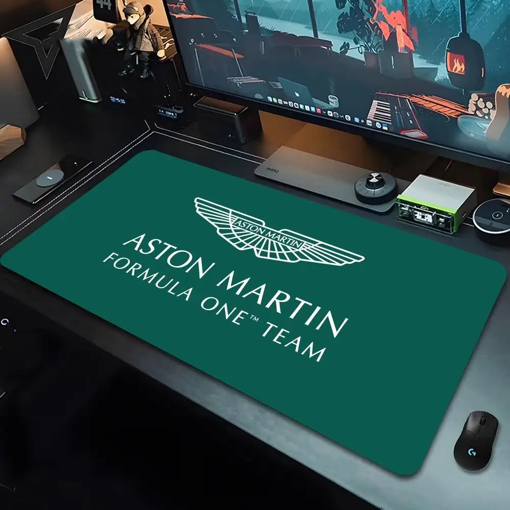 A-Aston M-Martin F1 ماوس الوسادة 80x40 سنتيمتر بأمان XL Lockedge مكتب لكمبيوتر المكتب حصيرة الجدول لوحة المفاتيح لوحة الماوس الكبيرة #3
