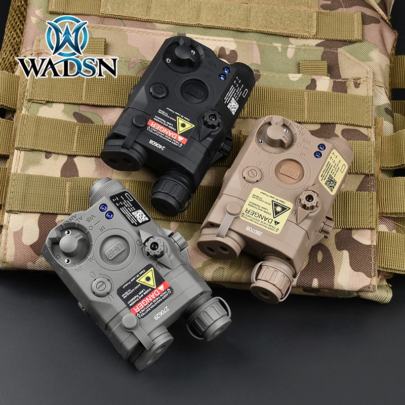 WADSN PEQ15 Tactical Laser Indicator Model Ornament Box DBAL-A2 NGAL Dummy NO Function 20mm Picatinny Rail Nylon Plastic Casw