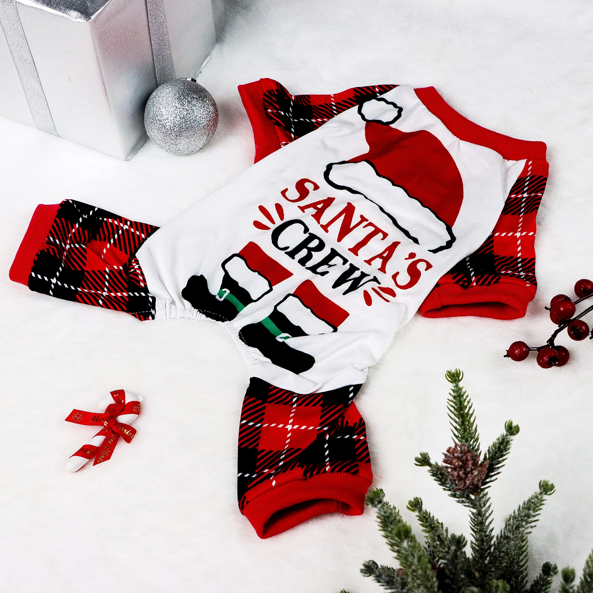Christmas Throw Blanket - Christmas Dog Pajamas Classical Plaid Soft
