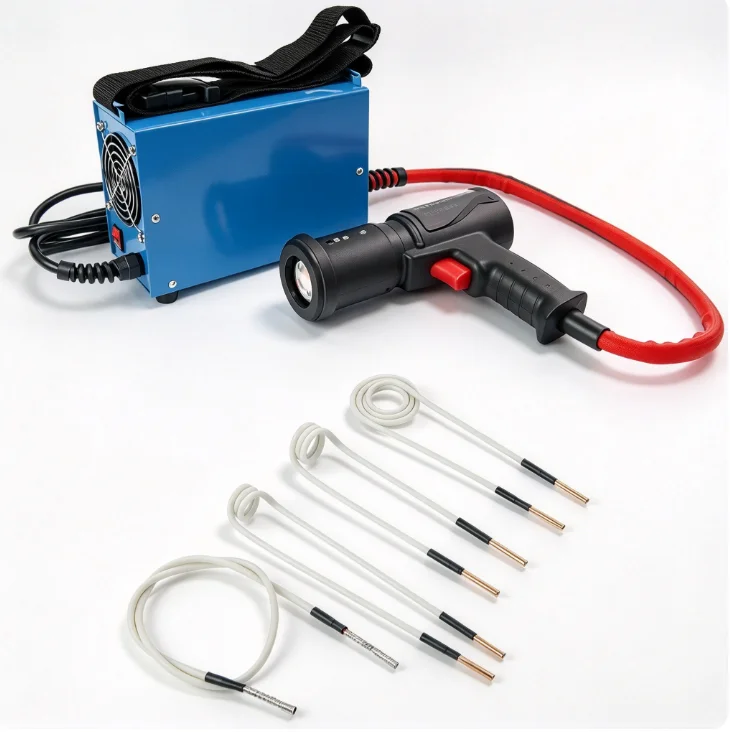 Flameless Handheld 1.5KW Nut Bolt Heater Split High Frequency Induction Heating Machine Metal Screw Fastener Disassembly Tool