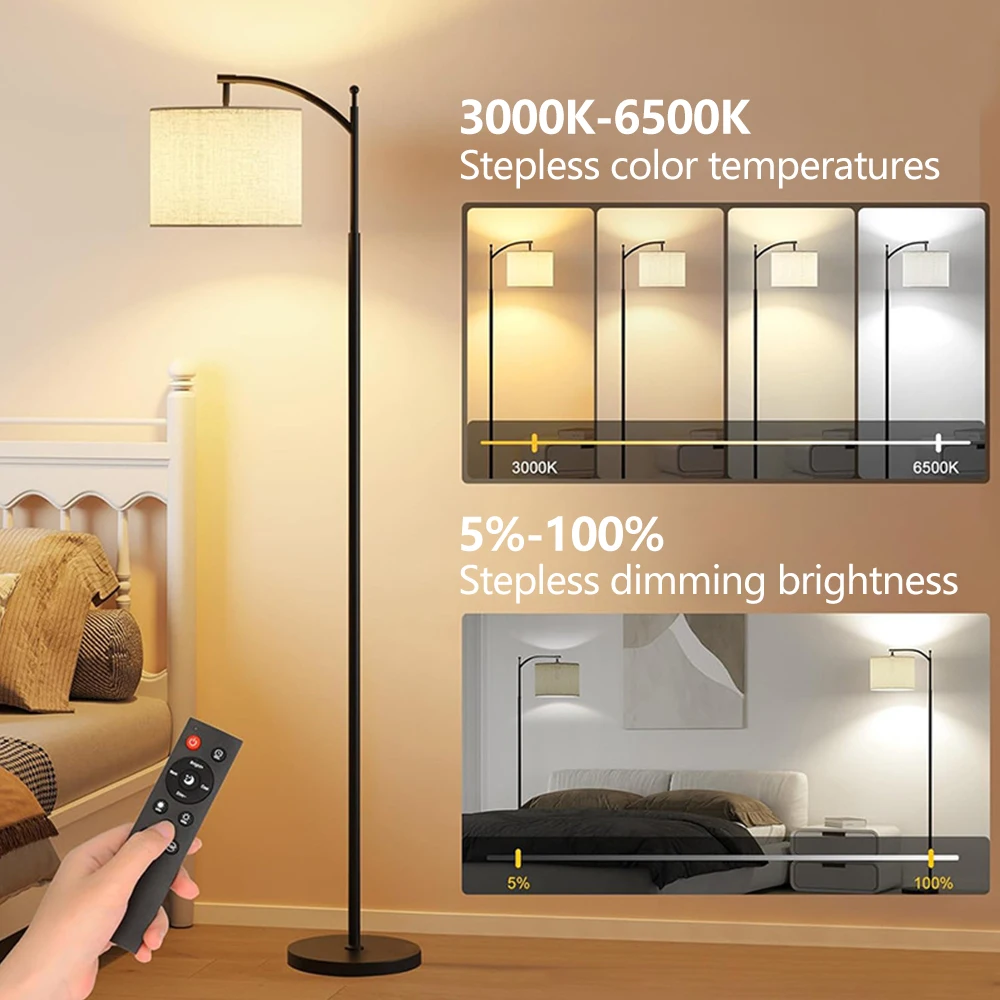 الشمال LED مصباح أرضي مع RGBW الإضاءة المحيطة APP لاقط DIY بها بنفسك تخصيص اللون تصميم المنزل أباجورة غرفة ديكور