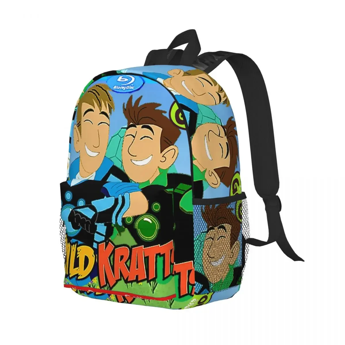 

Pattern Logo Wild Kratts Backpack Student Boys Girls BookBag Kids School Bag Laptop Shoulder Bags for Men Women
