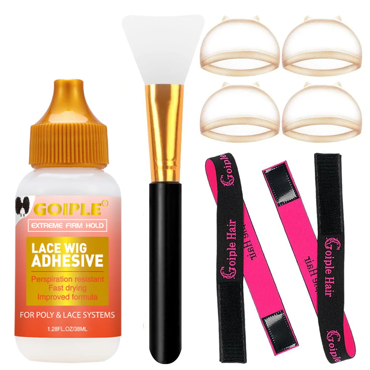 

Strong Wig Adhesive, Glue for Front Wigs Closure,Waterproofing Quick-drying Bonding Synthetic Hair Glue Installation Accessories