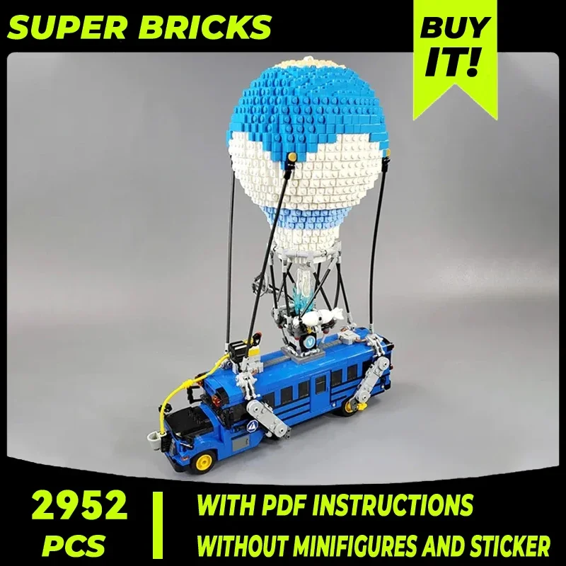 

City Car Model Moc Building Bricks Hot Air Balloon Combat Bus Technology Modular Blocks Gifts Christmas Toys DIY Sets Assembly