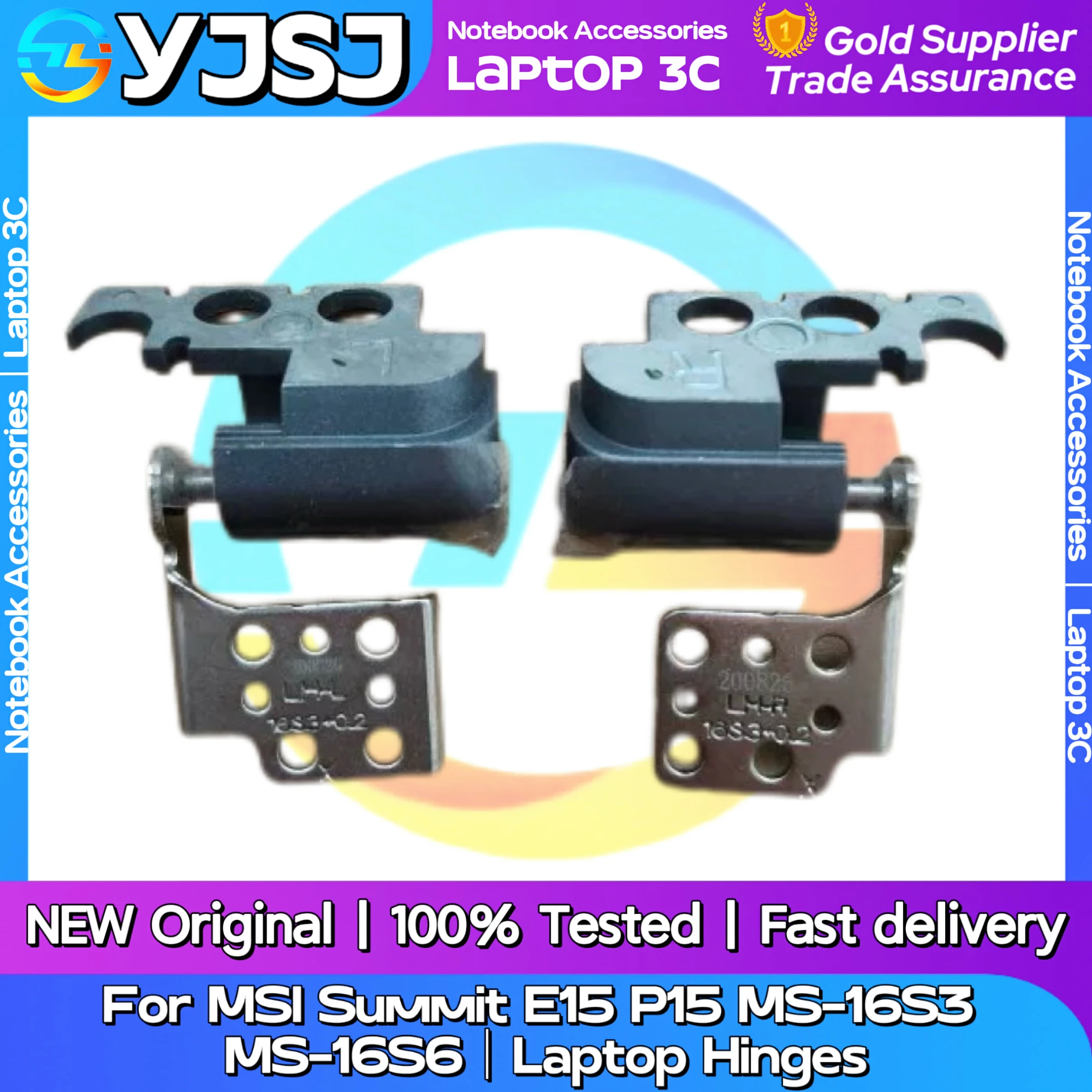 New Original Laptop Notebook Hinges For MSI Summit E15 P15 MS-16S3 MS-16S6 built-in left and right LCD Screen Hinge