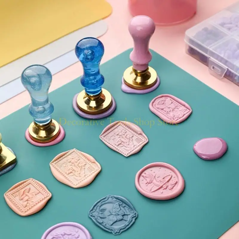 QX2E Cuscinetto in silicone con sigillo cera 9 48x7 pollici Tappetino sigillante per cera isolante termico per artigianato