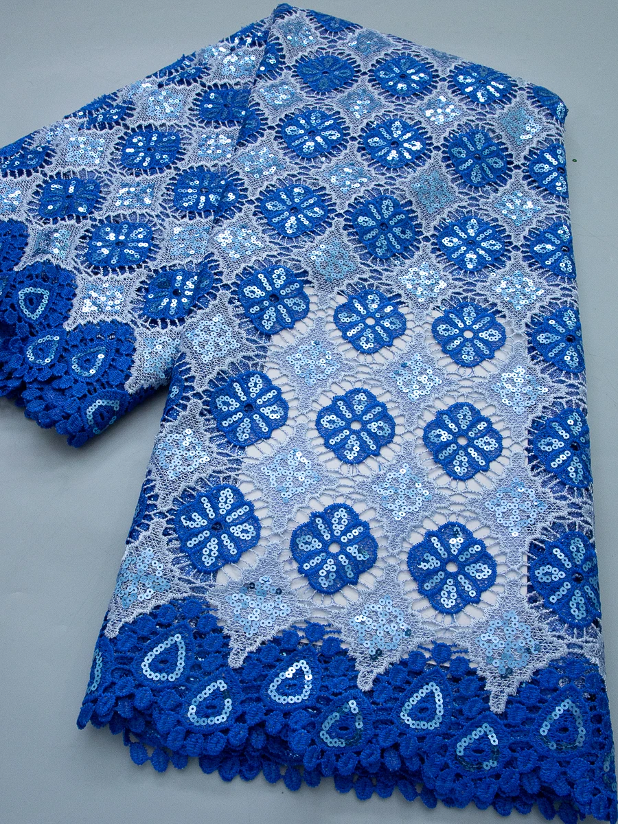 

Guipure Cord Lace Fabrics African Nigerian Water Soluble Lace High Quality 2026 Lace for diy Dresses For Women Sew,5yards 4813