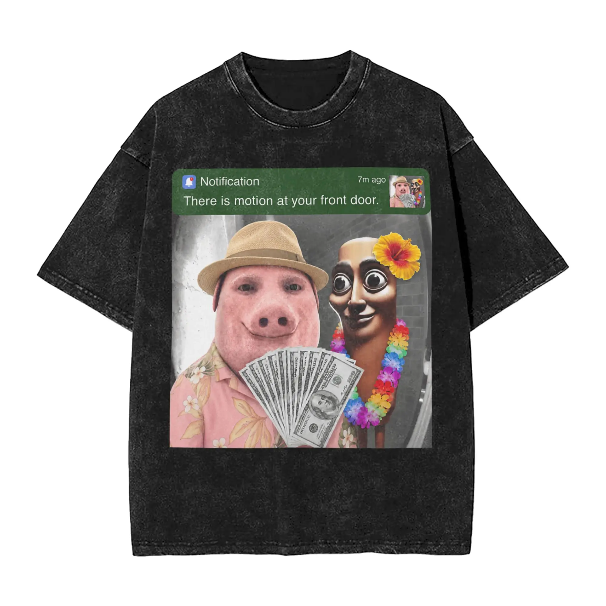 There is Motion at Your Front Door Tung Tung Tung Sahur T Shirt Harajuku T-Shirts Street Tshirt Summer Cotton Plus Size Clothing