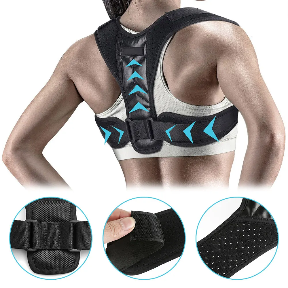 Adjustable Back Posture Corrector Pain Relief Correction Belt Shoulder Clavicle Spine Support Humpback Protection Corrector Belt