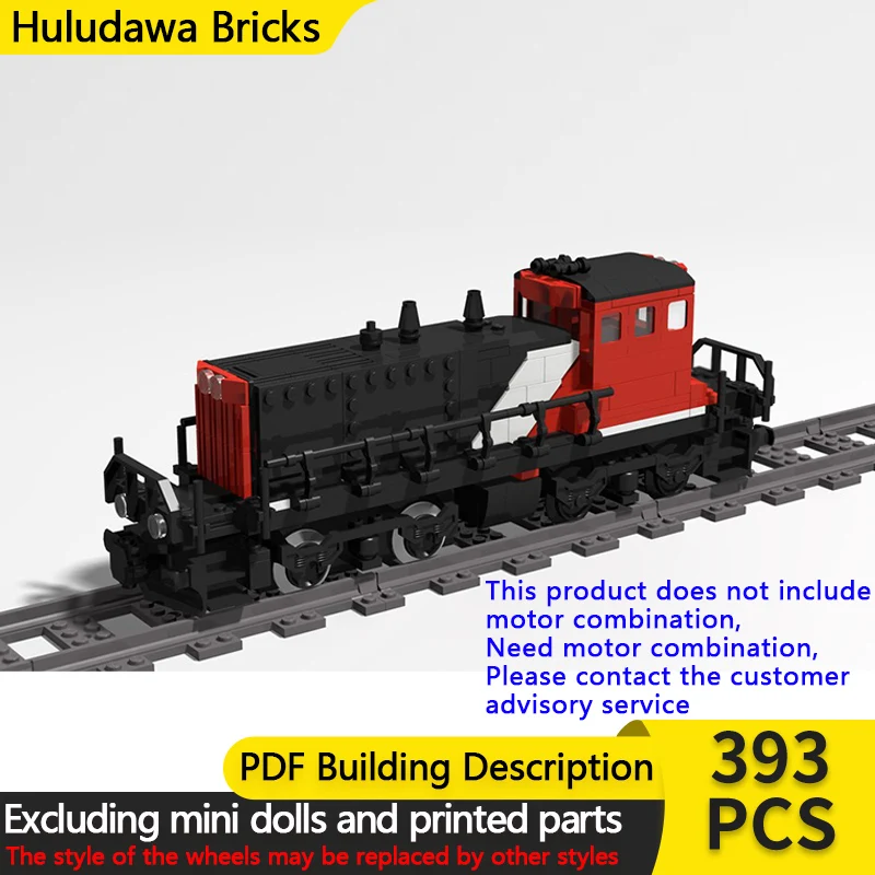 

City Car Model MOC Building Bricks SW1500 Diesel Locomotive Modular Technology Children Holiday Gifts Assemble Toys Suit