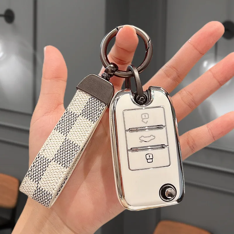 TPU Car Key Case Cover for Roewe RX5 MG3 MG5 MG6 MG7 MG ZS GT GS 350 360 750 W5 Protector Bag Holder Auto Shell Fob