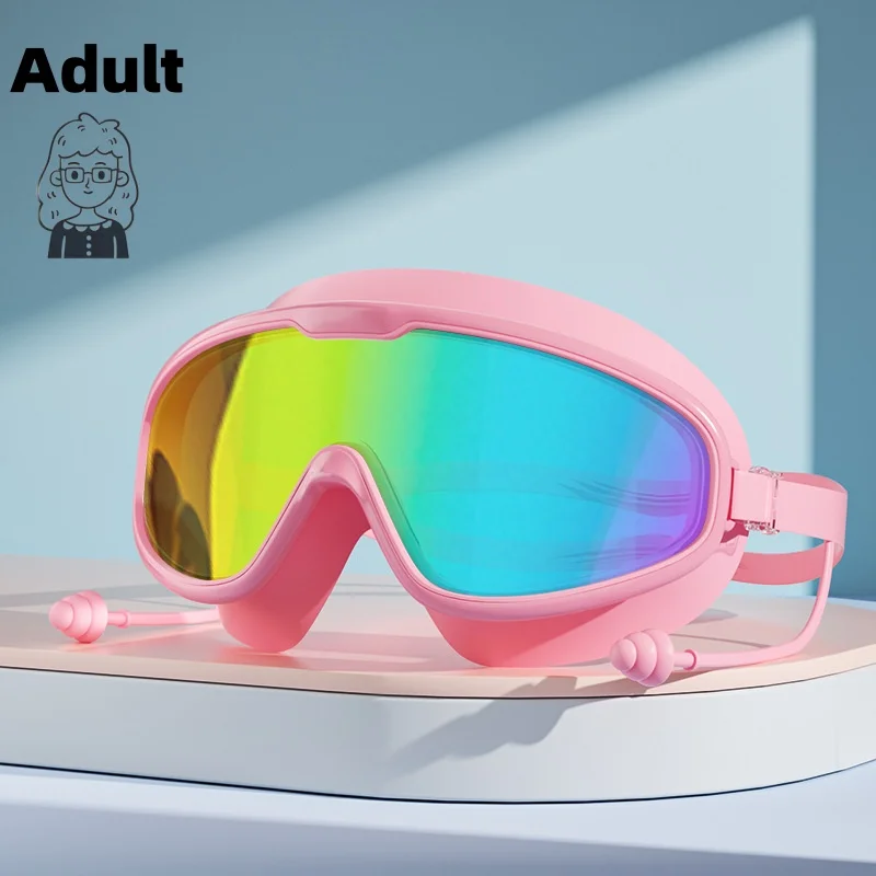 نظارات الغوص الاحترافية للبالغين ، نظارات السباحة ، مقاومة للماء ومكافحة الضباب ، عالية الوضوح ، الرياضة ، الأولاد والبنات #4