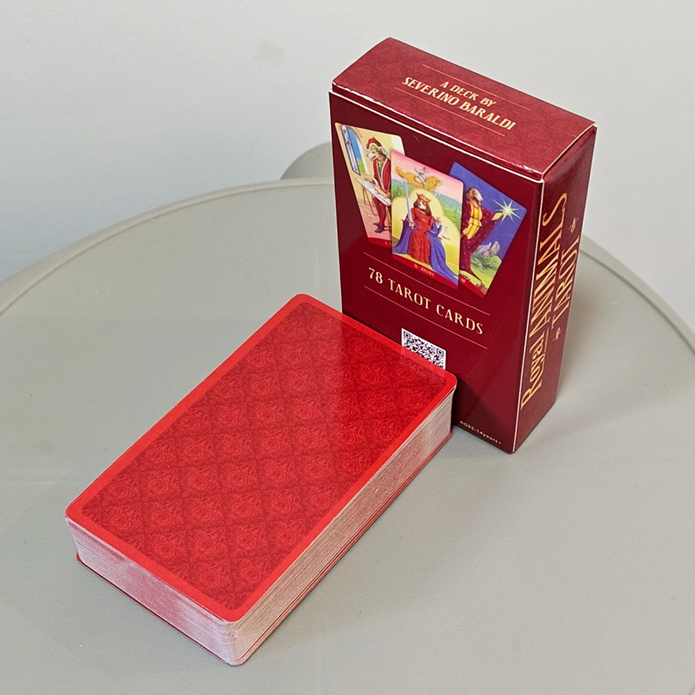 Royal Animals Tarot Deck 78-Card Renaissance Style Italiaanse kunst Tarot 10,3*6cm Gebaseerd op Rider Waite System
